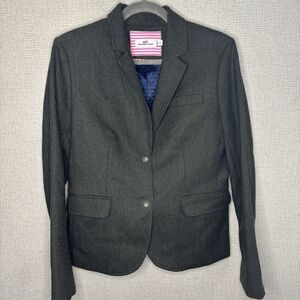Vineyard Vines Women's Blazer Size 8 Green 100%Wool Single Breasted Sport Jacket